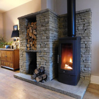 Our dry-stone log store and fire hearth provides an atmospheric feature in this lovely cottage. Our dry-stone log store and fire hearth provides an atmospheric feature in this lovely cottage.