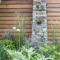 Royal Bank of Canada show garden with Designer Matthew Wilson at Clifton Nurseries, RHS Cheslea Flower show 2015, London May 2015.